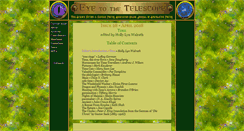 Desktop Screenshot of eyetothetelescope.com
