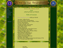 Tablet Screenshot of eyetothetelescope.com